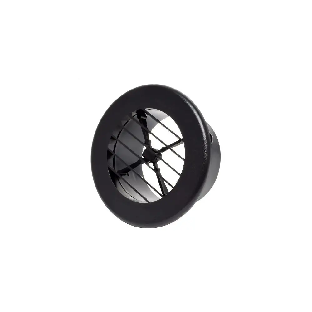 Rotating Heating & A/C Register w/out Damper - Black - VALA10-3348VP